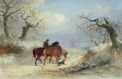 Crossing the Common - Scene near Ipswich by Thomas Smythe